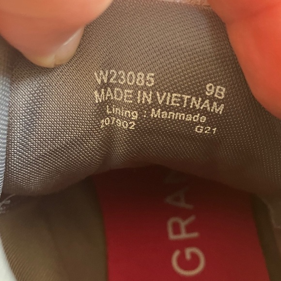 Cole Haan Grand Zero Gray Leather Women's Hiking Boots with Pink Laces - Picture 6 of 11